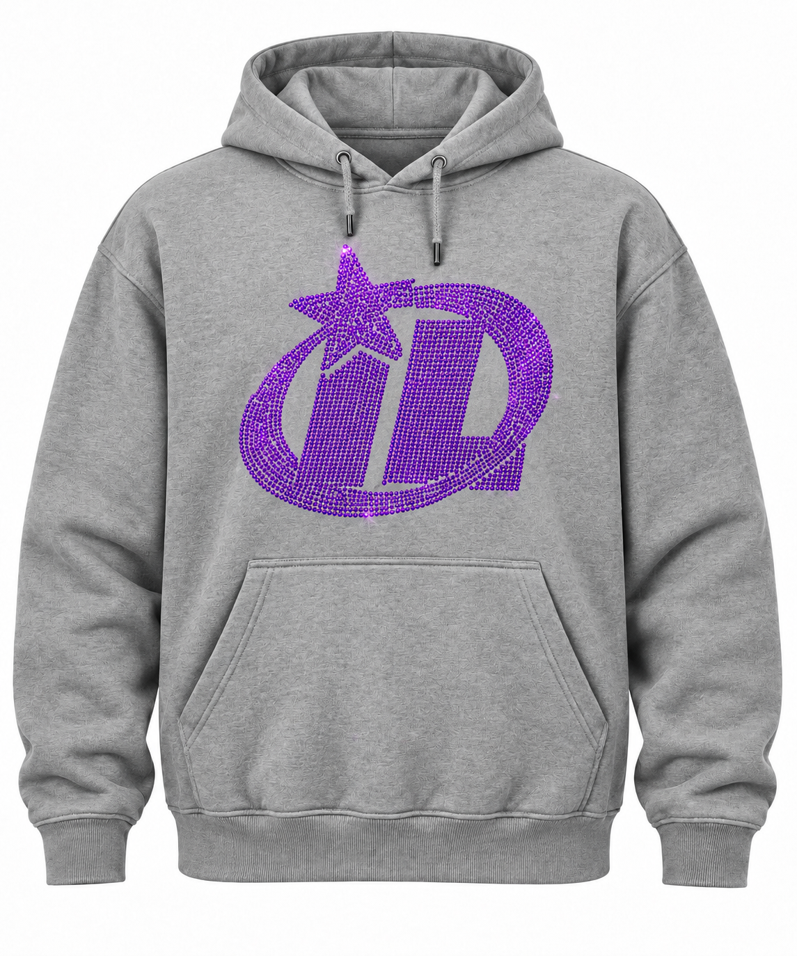Illinois Legends Platinum/Purple Rhinestone Hoodie