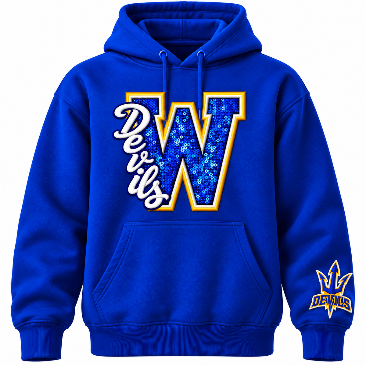 Devils Sequin “W” Crewneck Sweatshirt