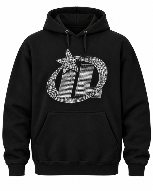 Illinois Legends Platinum/Purple Rhinestone Hoodie