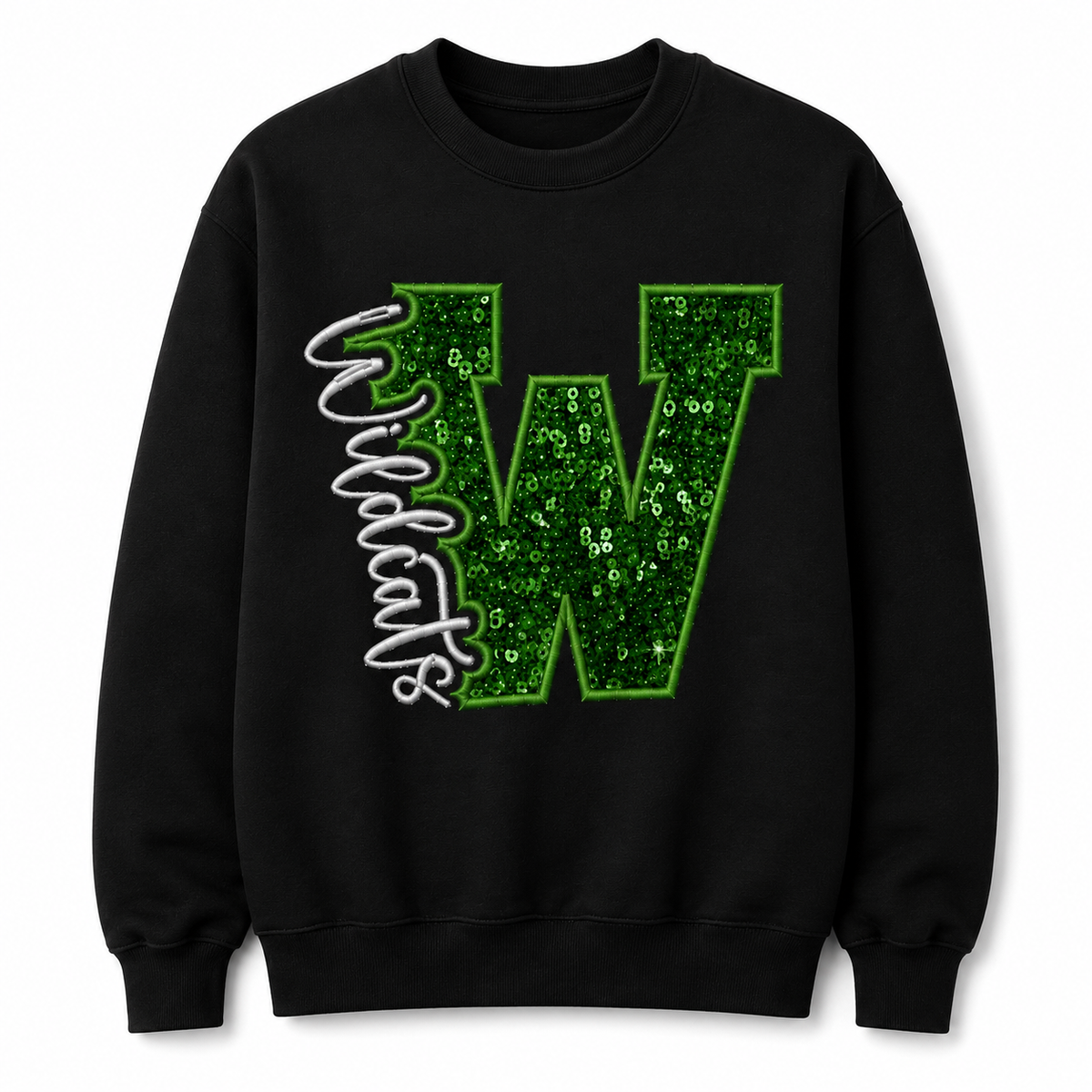 Wildcats Sequin “W” Crewneck Sweatshirt